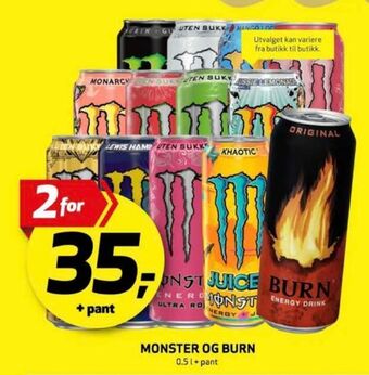 Bunnpris Monster energy energidrikk tilbud