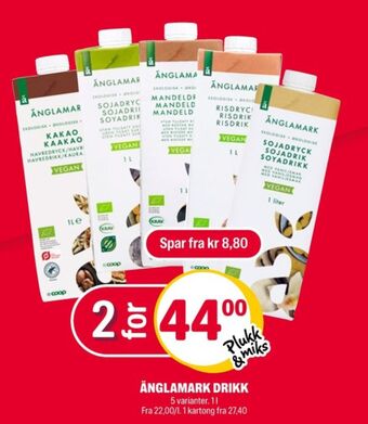 Coop Extra Änglamark sjokolademelk tilbud