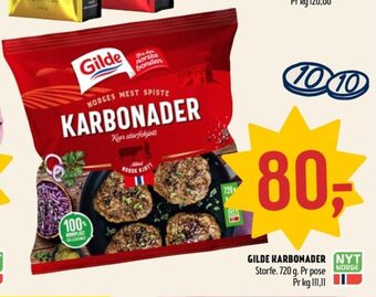 Coop Prix Gilde karbonader tilbud