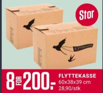 Europris Ukjent flyttekasse tilbud