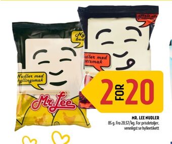 Coop Prix Mr lee nudler tilbud