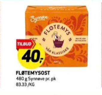 Bunnpris Synnøve finden fløtemysost tilbud