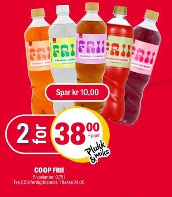 Coop Extra Frii saft tilbud