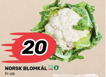Matkroken Ukjent blomkål tilbud