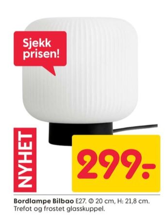 Rusta Ukjent bordlampe tilbud