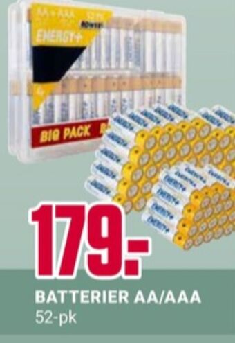 Europris Energy plus batterier tilbud