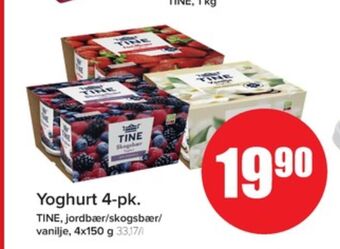 Eurospar Tine yoghurt tilbud