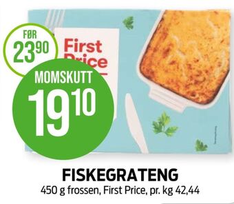 Kiwi First price fiskeretter tilbud