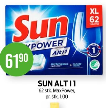 Kiwi Sun maskinoppvask - tabs tilbud