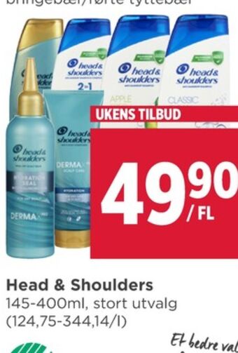 Meny Head&shoulders shampoo tilbud