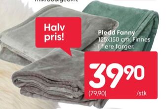 Rusta Ukjent pledd tilbud