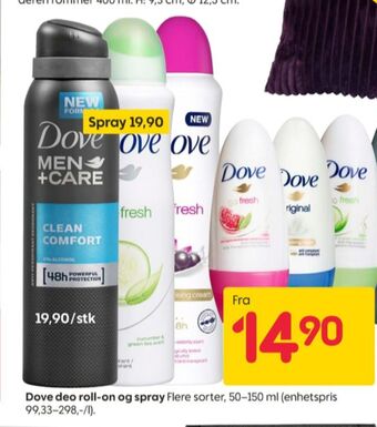 Rusta Dove roll-on tilbud