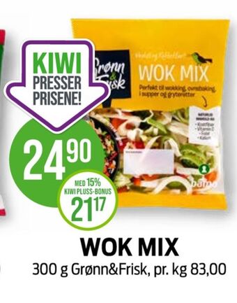 Kiwi Grønn og frisk grønnsaker tilbud
