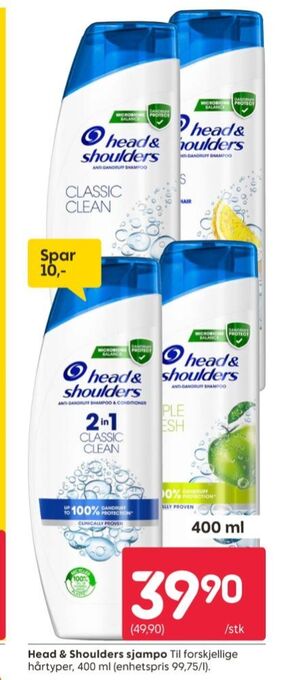 Rusta Head&shoulders shampoo tilbud