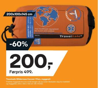XXL Sport Travelsafe wilderness cocoon 1 pers, myggnett tilbud