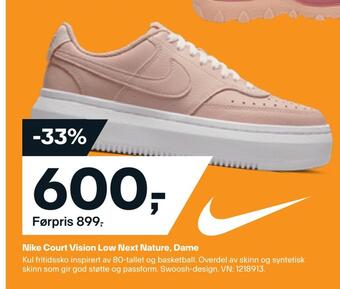 XXL Sport Nike court vision low next nature, dame tilbud