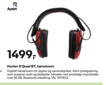 XXL Sport Hunter d quad bt, hørselvern tilbud