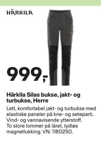 XXL Sport Härkila silas bukse, jakt- og turbukse, herre tilbud