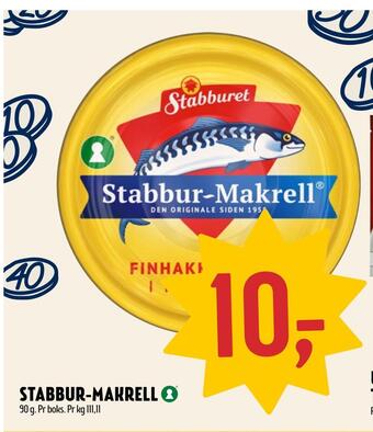 Coop Prix Stabbur-makrell tilbud