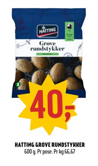 Coop Prix Hatting grove rundstykker tilbud