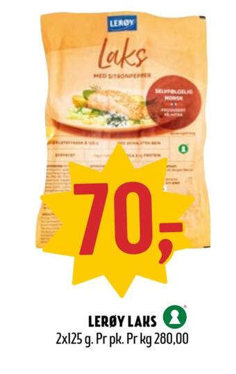 Coop Prix Lerøy laks tilbud