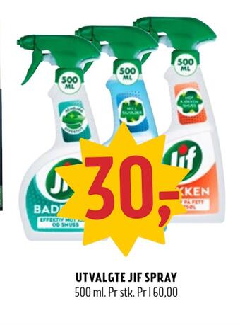 Coop Prix Utvalgte jif spray tilbud