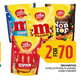 Coop Prix Freia partysize tilbud