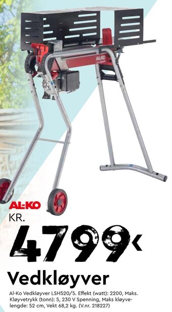 Mekk Vedkløyver tilbud