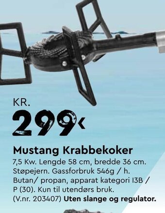 Mekk Mustang Krabbekoker tilbud