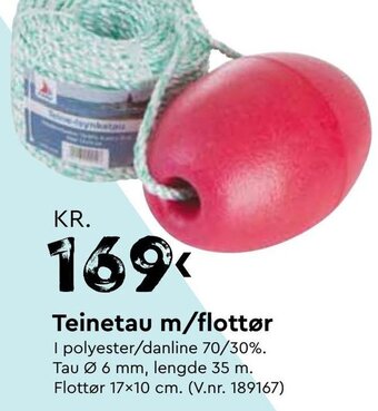 Mekk Teinetau m/flottør tilbud