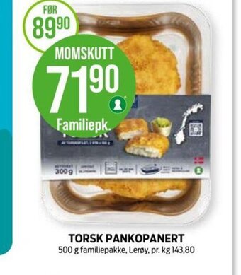 Kiwi TORSK PANKOPANERT tilbud