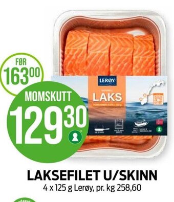 Kiwi LAKSEFILET U/SKINN tilbud
