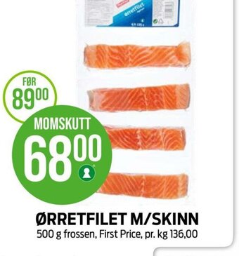 Kiwi ØRRETFILET M/SKINN tilbud