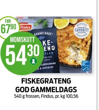 Kiwi FISKEGRATENG GOD GAMMELDAGS tilbud