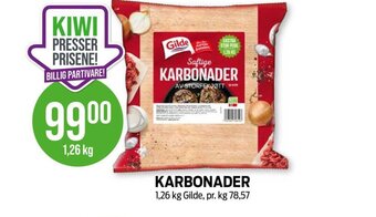 Kiwi KARBONADER 1,26 kg Gilde tilbud