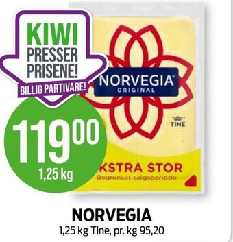 Kiwi NORVEGIA 1,25 kg Tine tilbud