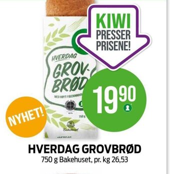 Kiwi HVERDAG GROVBRØD tilbud