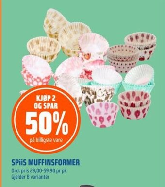 Coop Obs SPiiS MUFFINSFORMER tilbud