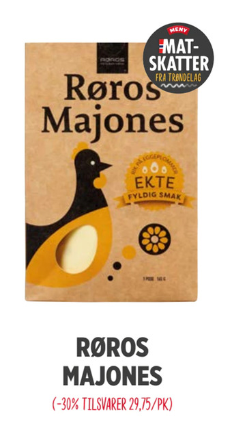 Meny Røros majones tilbud