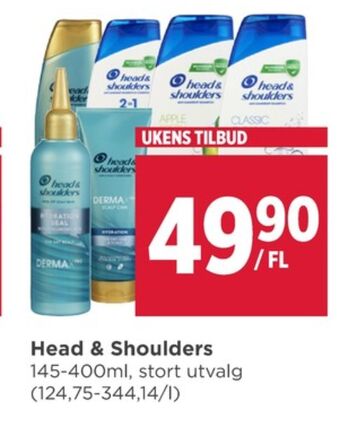 Meny Head&shoulders shampoo tilbud