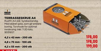 jem & fix Terrasseskrue a4 tilbud