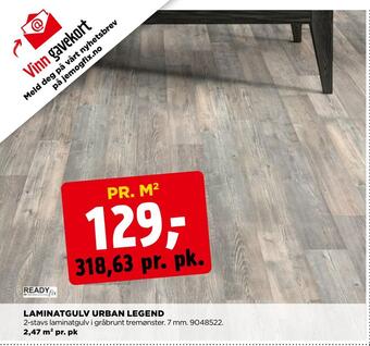 jem & fix Laminatgulv urban legend tilbud