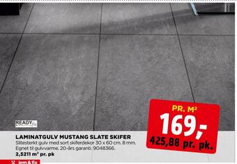 jem & fix Laminatgulv mustang slate skifer tilbud