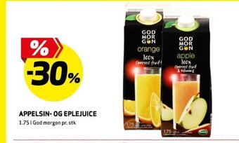 Bunnpris APPELSIN- OG EPLEJUICE tilbud