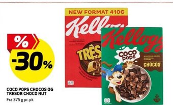 Bunnpris COCO POPS CHOCOS OG TRESOR CHOCO NUT tilbud
