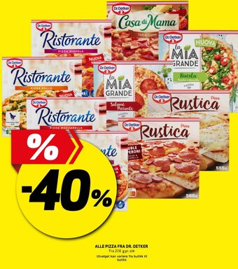 Bunnpris ALLE PIZZA FRA DR. OETKER tilbud