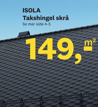 ISOLA Takshingel skrå