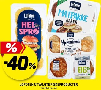 Bunnpris LOFOTEN UTVALGTE FISKEPRODUKTER tilbud