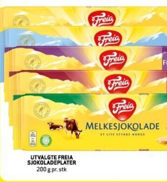 Bunnpris UTVALGTE FREIA SJOKOLADEPLATER tilbud