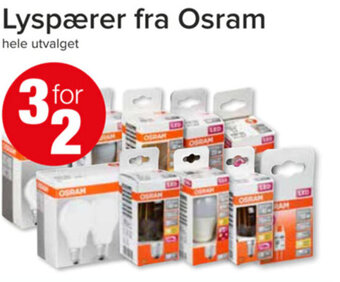 Spar Lyspærer fra Osram tilbud